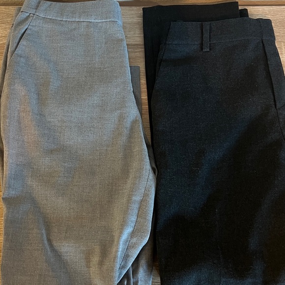 Two pairs of Uniqlo Women's Elegant Dark and Light Grey Trousers - Picture 5 of 6